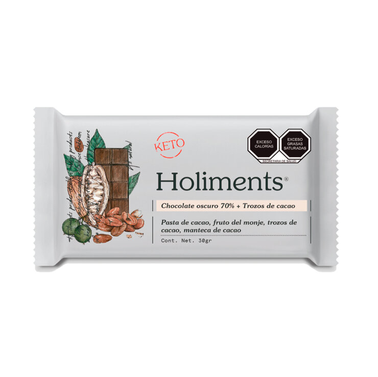 Holiments Surtido de Barras de Chocolate Obscuro 6 pzas de 30 g — Imagen 4 de 4