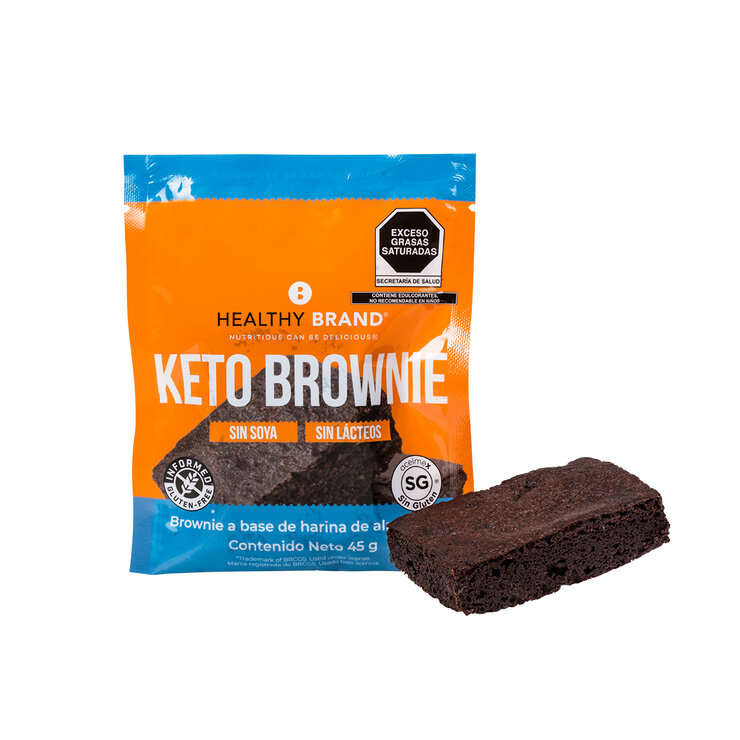 Healthy Brand Brownies de Chocolate Keto 5 pzas de 45 g — Imagen 2 de 2