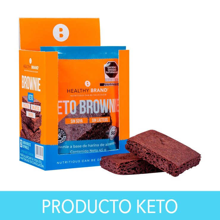 Healthy Brand Brownies de Chocolate Keto 5 pzas de 45 g — Imagen 1 de 2