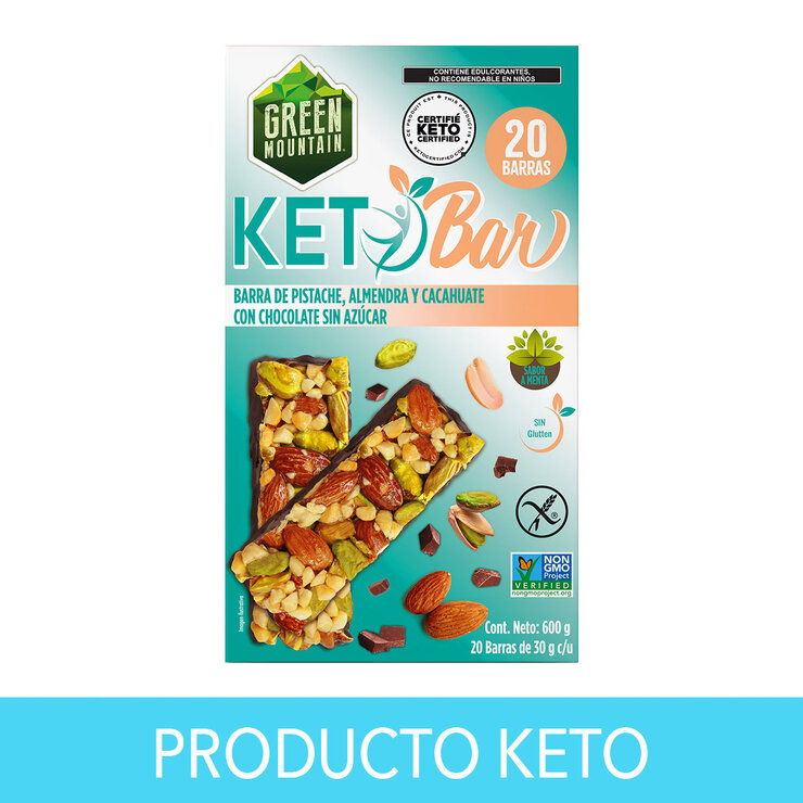 Green Mountain Barras Keto 20 pzas de 30 g — Imagen 1 de 2