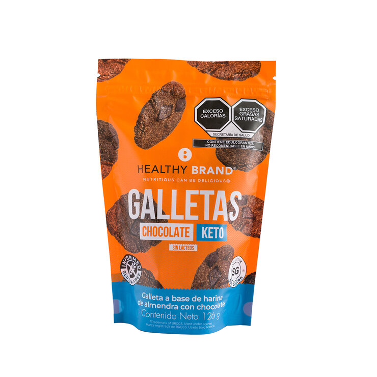 Healthy Brand Galletas de Chocolate Keto 126 g — Imagen 2 de 3