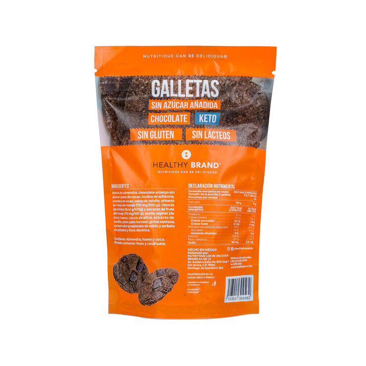 Healthy Brand Galletas de Chocolate Keto 126 g — Imagen 3 de 3