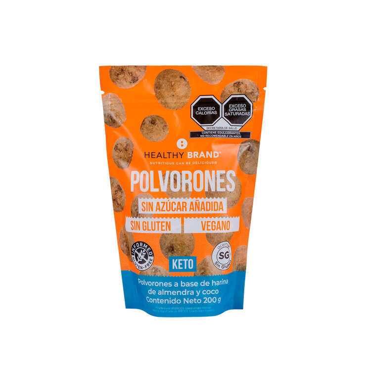 Healthy Brand Polvorones Keto 200 g — Imagen 2 de 3