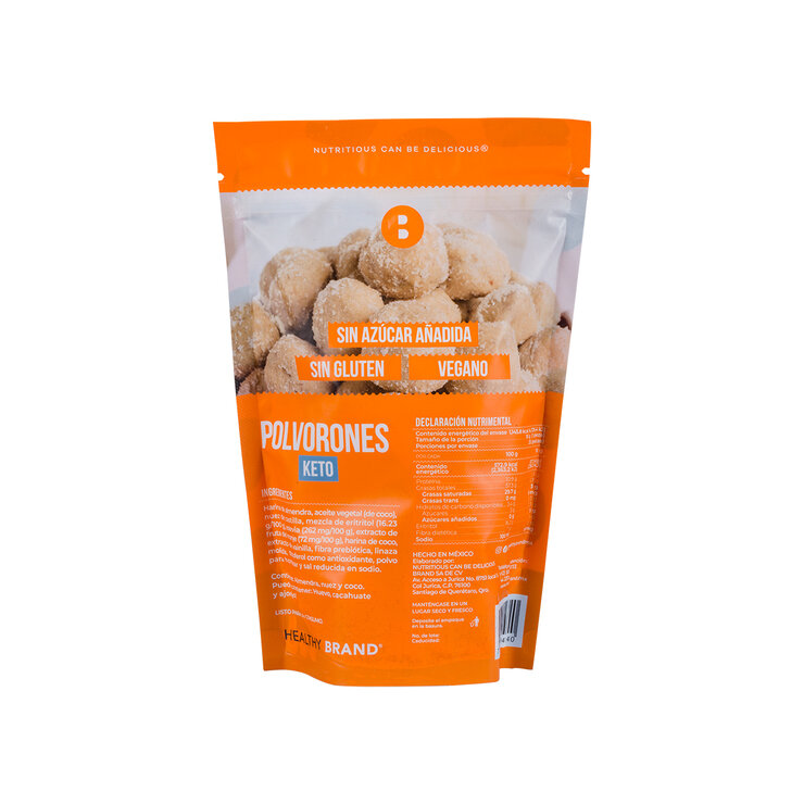 Healthy Brand Polvorones Keto 200 g — Imagen 3 de 3