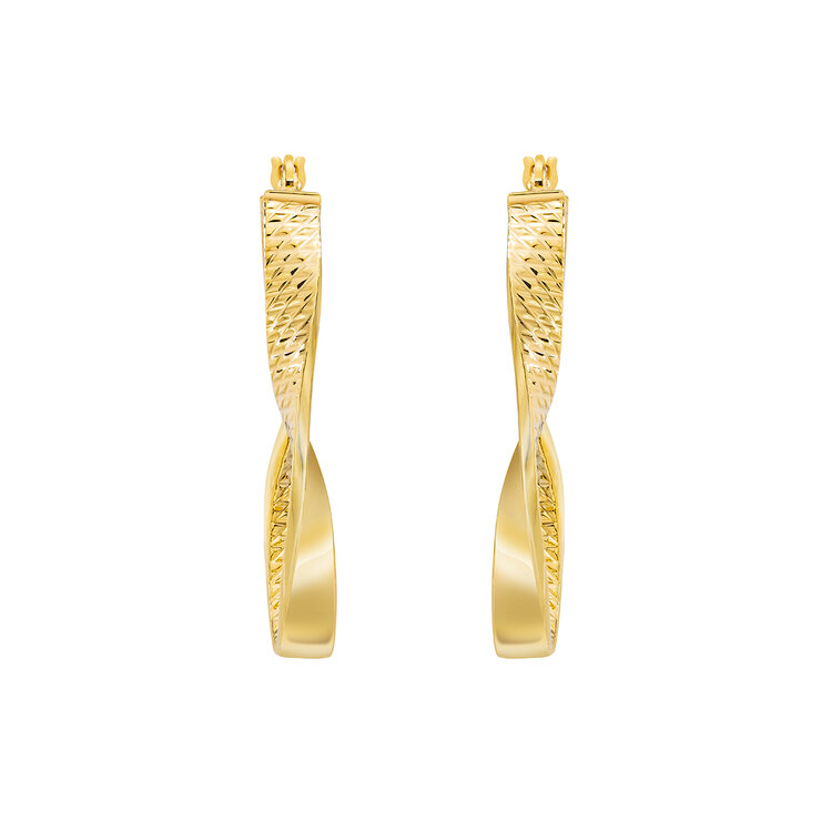 Arracadas, Oro Amarillo de 14K — Imagen 3 de 4
