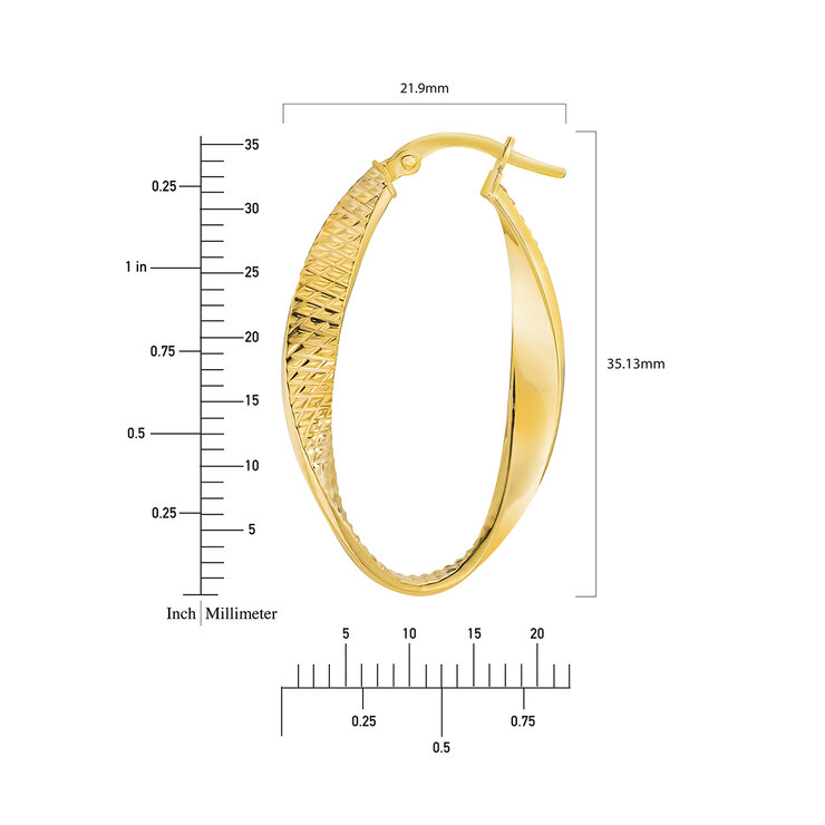 Arracadas, Oro Amarillo de 14K — Imagen 4 de 4