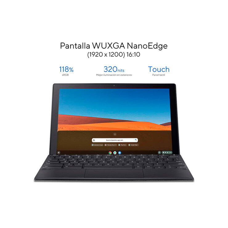 ASUS Chromebook 10.5" Touch FHD, MediaTek 2.0 GHz, 4GB RAM, 128 SSD, Incluye pluma — Imagen 2 de 4