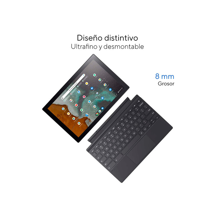 ASUS Chromebook 10.5" Touch FHD, MediaTek 2.0 GHz, 4GB RAM, 128 SSD, Incluye pluma — Imagen 4 de 4
