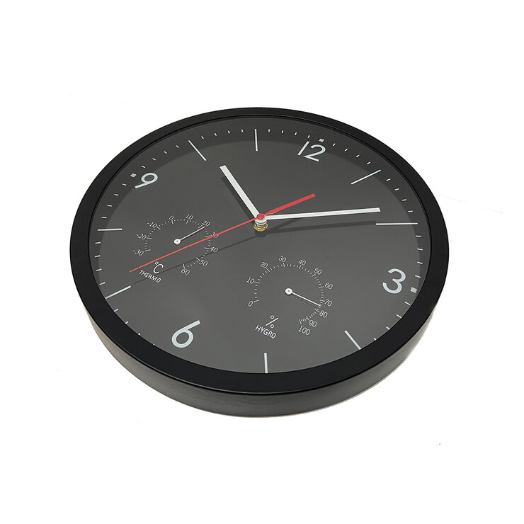 Amoreto Reloj de Pared con Marco Color Negro — Imagen 4 de 4