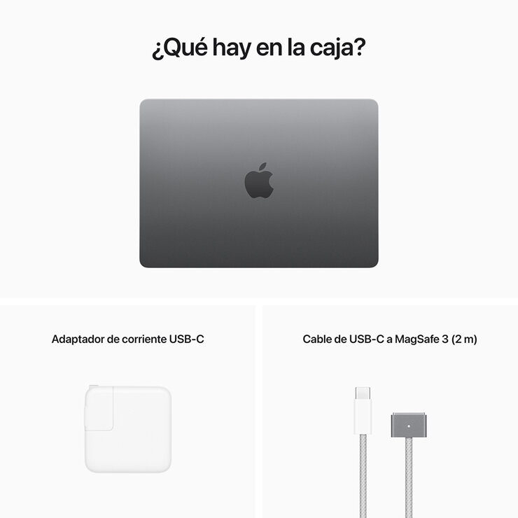 Apple Macbook Air 13" Chip M2 256GB Gris Espacial — Imagen 4 de 4