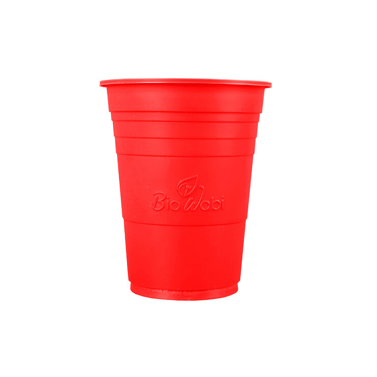 Biowabi Vasos Rojos Compostable 120 pzas de 530 ml  — Imagen 1 de 3