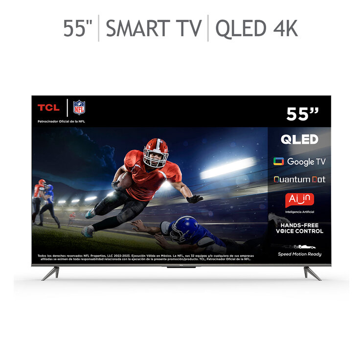 TCL Pantalla 55" QLED 4K UHD Smart TV — Imagen 1 de 4