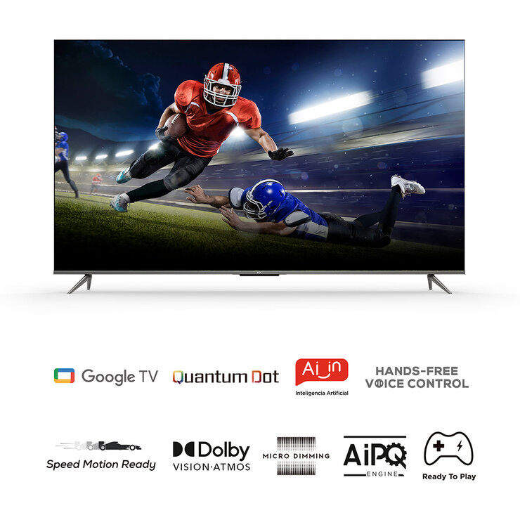 TCL Pantalla 55" QLED 4K UHD Smart TV — Imagen 3 de 4