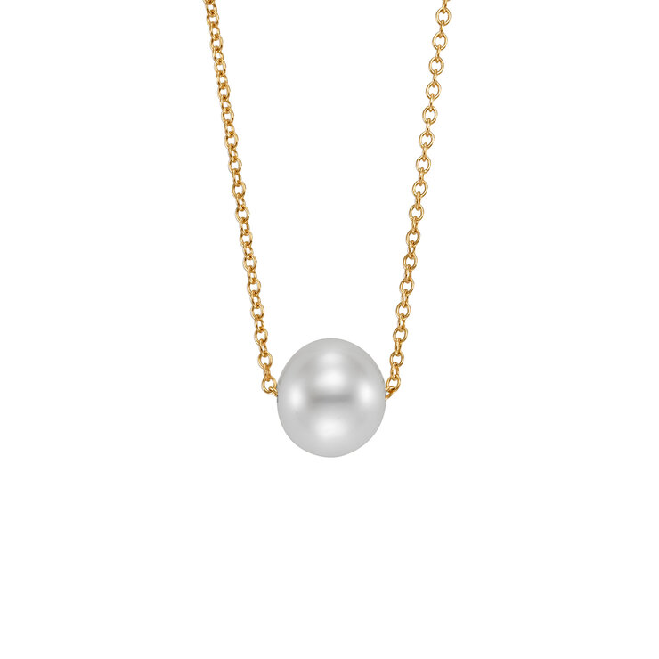 Dije de Perla, 8-9mm, Oro Amarillo de 14K — Imagen 1 de 4