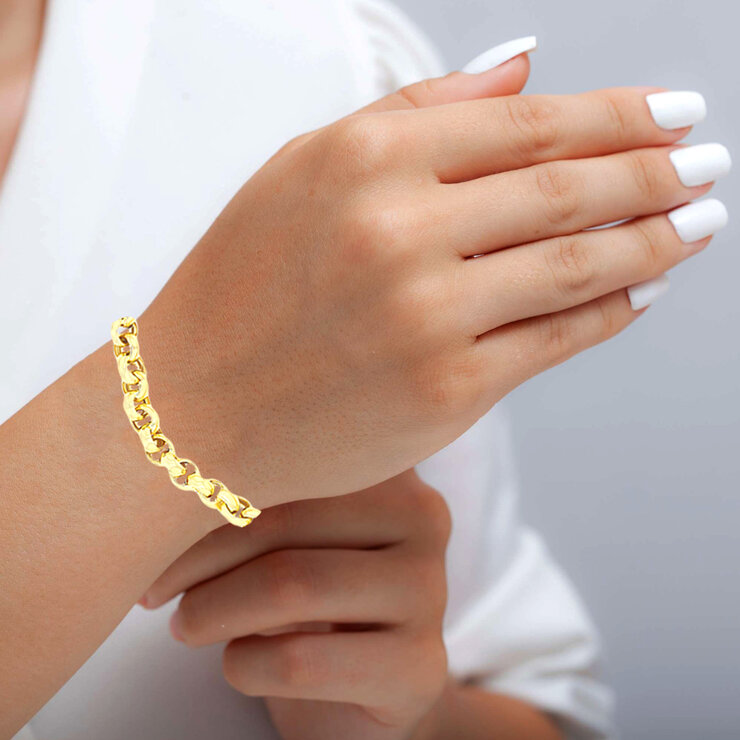 Pulsera, Oro Amarillo de 14K — Imagen 3 de 3