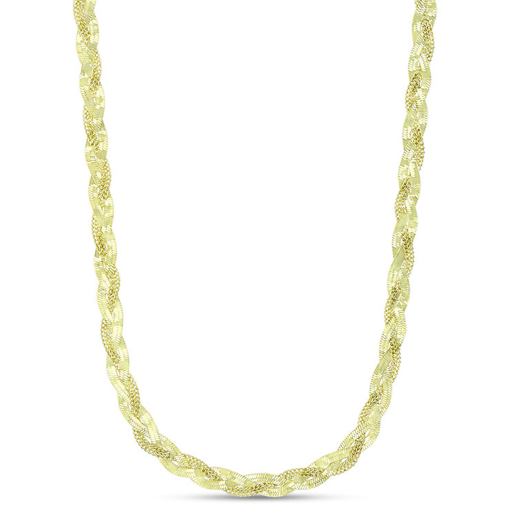 Cadena, Herringbone, 43.18cm, Oro de 14K — Imagen 1 de 4