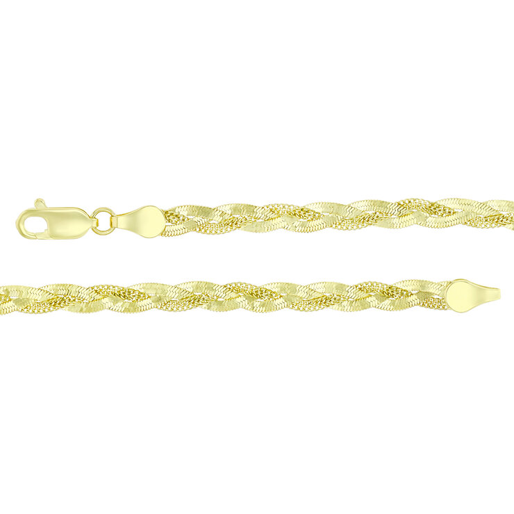 Cadena, Herringbone, 43.18cm, Oro de 14K — Imagen 3 de 4