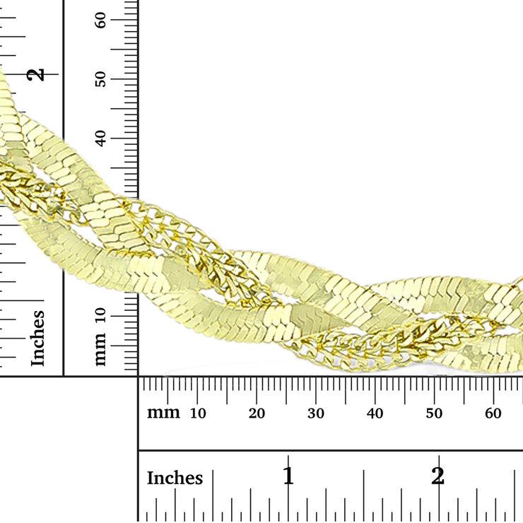 Cadena, Herringbone, 43.18cm, Oro de 14K — Imagen 4 de 4