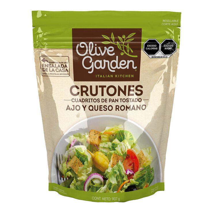 Olive Garden Crutones Ajo y Queso Romano 907 g — Imagen 1 de 2