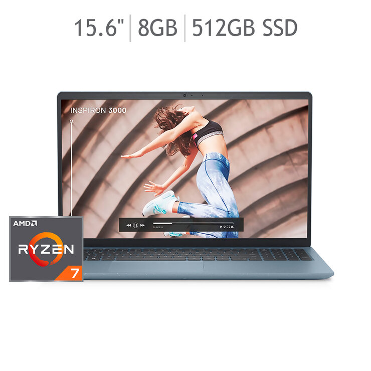 Dell Laptop Inspiron 15.6" AMD Ryzen™ 7 — Imagen 1 de 4