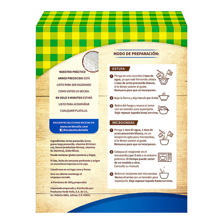 Verde Valle Arroz Precocido Blanco 2 Kg — Imagen 2 de 4