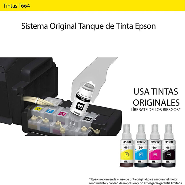 Epson Paquete de 2 Tintas Color Negro Ecotank 664 — Imagen 2 de 3