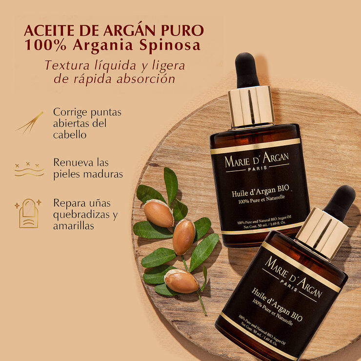 Marie D'Argan, Dúo Aceite de Argán  100% orgánico y vegano — Imagen 3 de 3