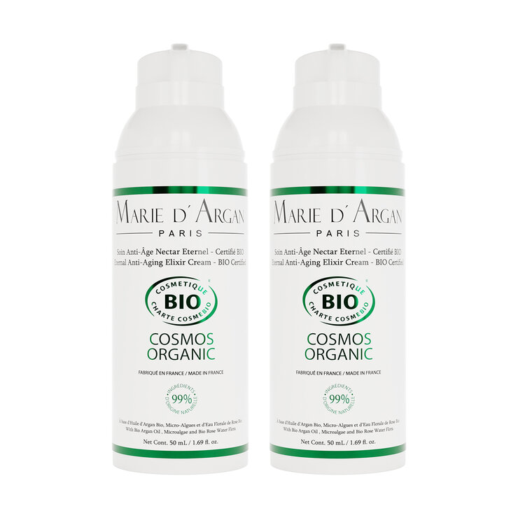 Marie D' Argan, Dúo Tratamiento Antiedad Néctar Eterno, Natural,  Orgánico y  Vegano