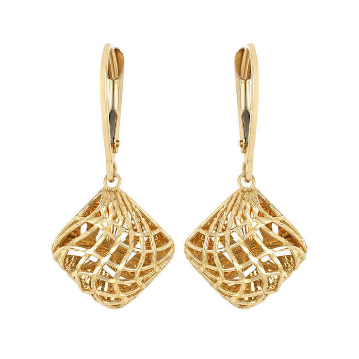 Aretes, Oro Amarillo de 14K — Imagen 2 de 4