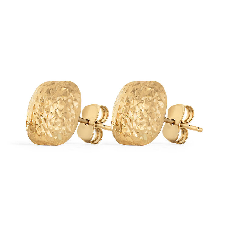 Aretes de Poste, Oro Amarillo de 14K — Imagen 3 de 4