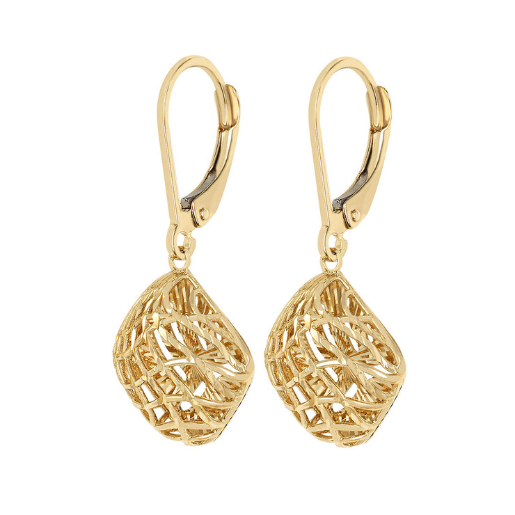Aretes, Oro Amarillo de 14K — Imagen 3 de 4
