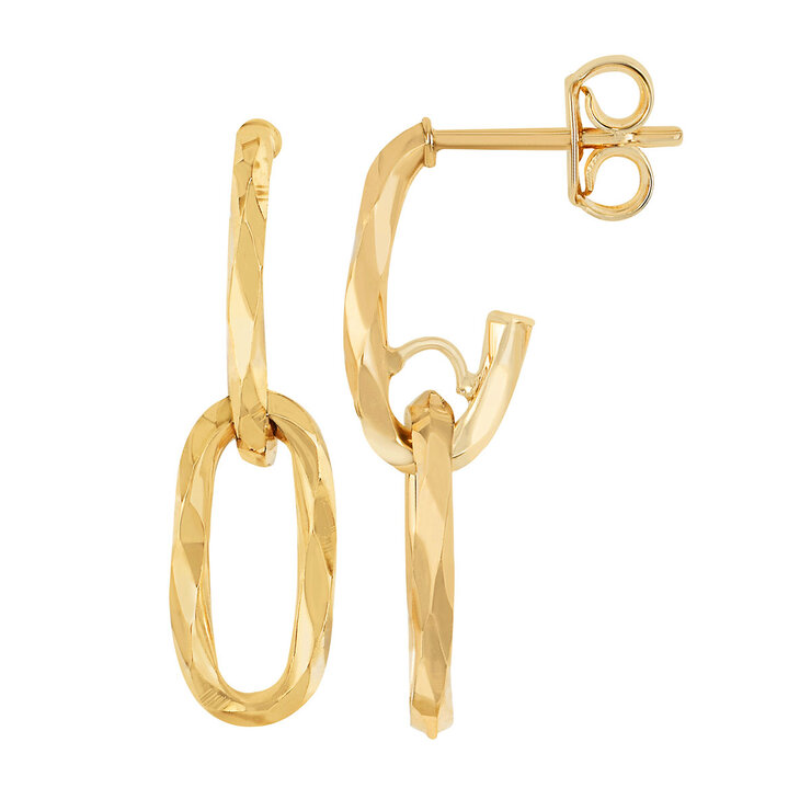 Aretes, Colgantes, Oro Amarillo de 14k — Imagen 1 de 3