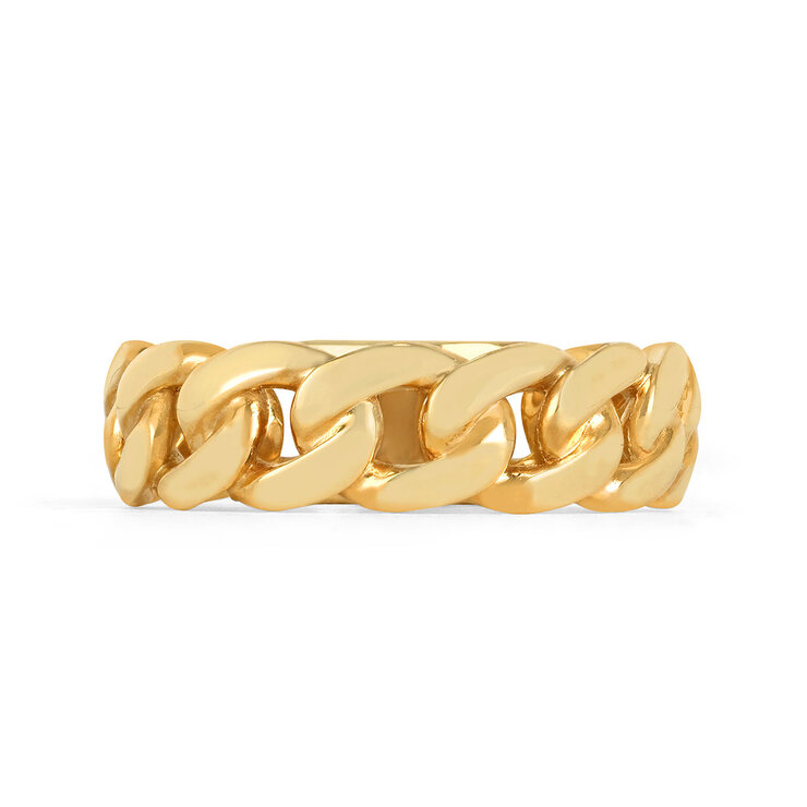 Anillo, 6.7mm, Oro Amarillo de 14K, Talla 10 — Imagen 2 de 4