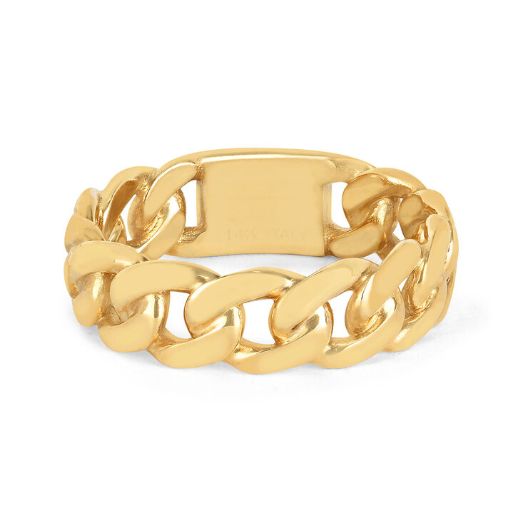 Anillo, 6.7mm, Oro Amarillo de 14K, Talla 10 — Imagen 1 de 4