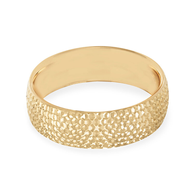 Argolla de matrimonio, Comfort Fit, 6mm, Oro Amarillo de 14K, Talla 7 — Imagen 1 de 4