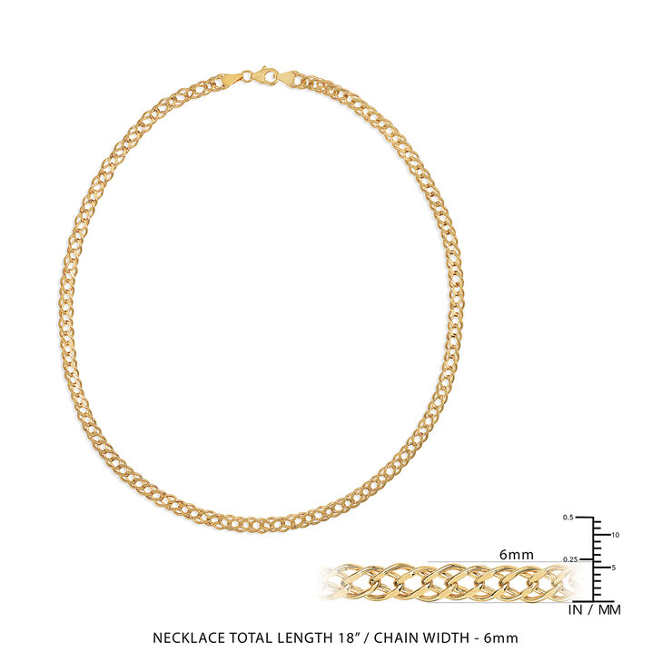 Cadena para Dama, 45.72cm, Oro Amarillo de 14k — Imagen 3 de 4