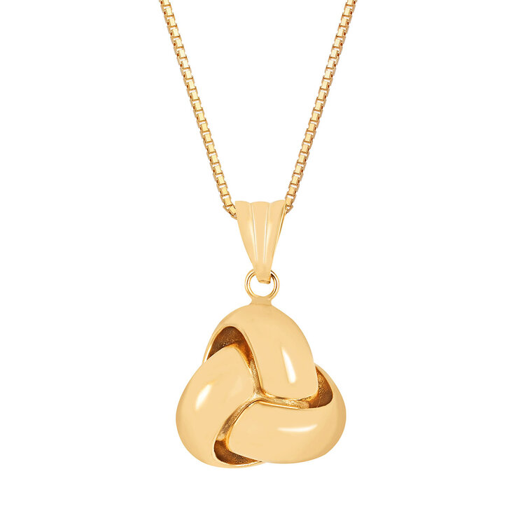 Dije, Nudo de Amor, Oro Amarillo de 14k — Imagen 2 de 4