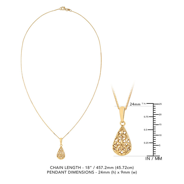 Collar con Dije, Oro Amarillo de 14K — Imagen 2 de 4