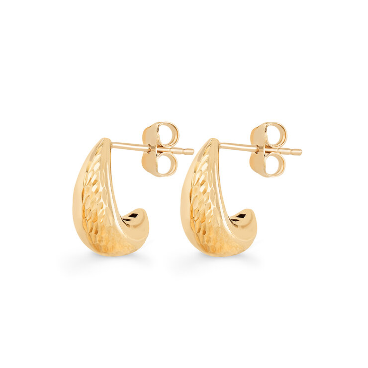 Aretes, Oro Amarillo de 14K — Imagen 2 de 4