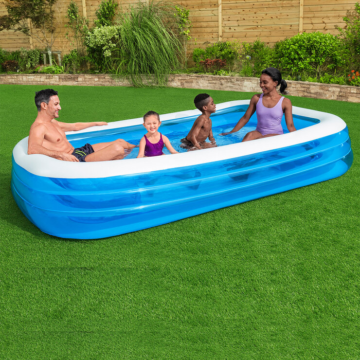 Piscina familiar hinchable rectangular H2OGO! de 3,05 m (10’) — Imagen 1 de 4