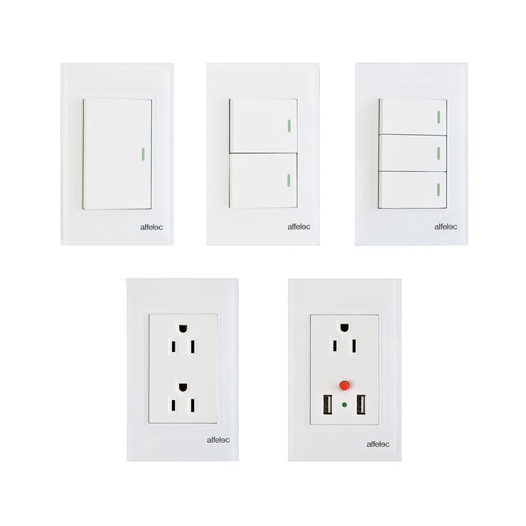 Alfelec, Set de 5 Placas Armadas - Natural Snow — Imagen 1 de 2