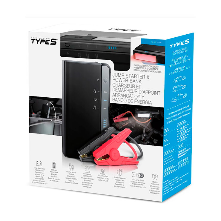 Type S Arrancador de Batería Portátil, con luz led — Imagen 1 de 4