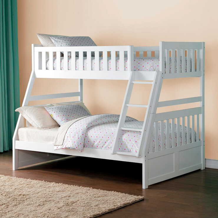 Homelegance, Galen Litera Individual / Matrimonial Color Blanco — Imagen 1 de 3