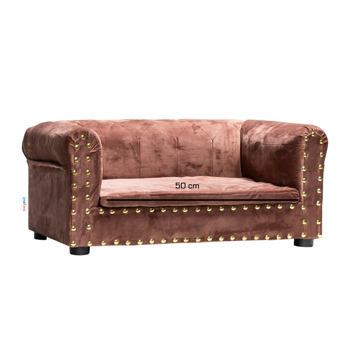 Maypet, Cama para Perro, Raza Pequeña , Diseño con Estoperoles, Terciopelo Color Rosa  " — Imagen 4 de 4