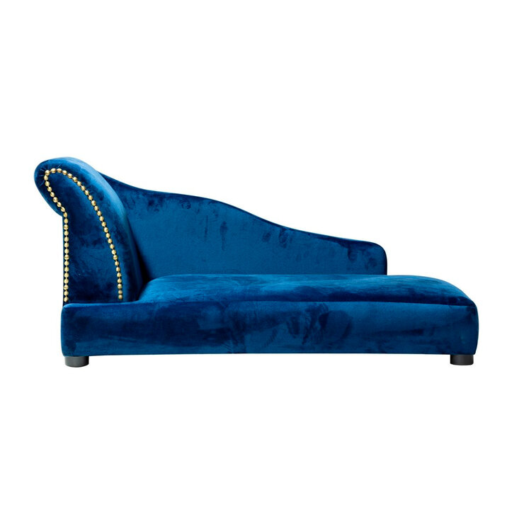 Maypet, Cama para Perro,  Modelo Cleopatra , Terciopelo Color Azul — Imagen 2 de 4
