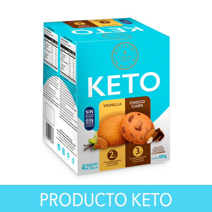 Delis De María Surtido de Galletas Keto 4 paquetes de 120 g