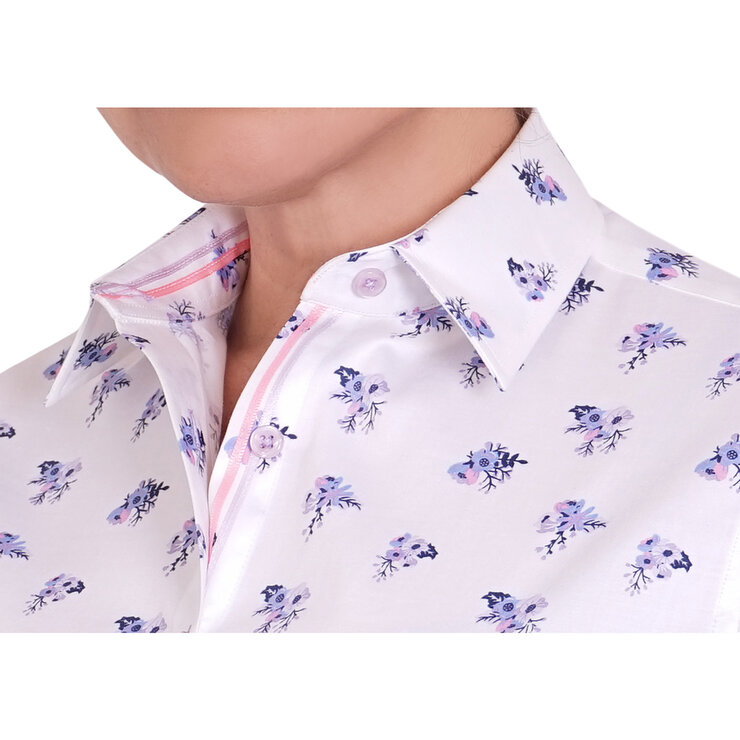 Emporio Colombo, Blusa de Vestir Estampada, Corte Slim, Varias Tallas, para Dama — Imagen 3 de 3