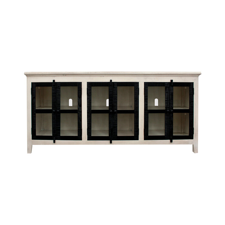 Monbrook Home, Taranak, Consola Multimedia Capri - Vintage Blaco Con Negro — Imagen 3 de 4