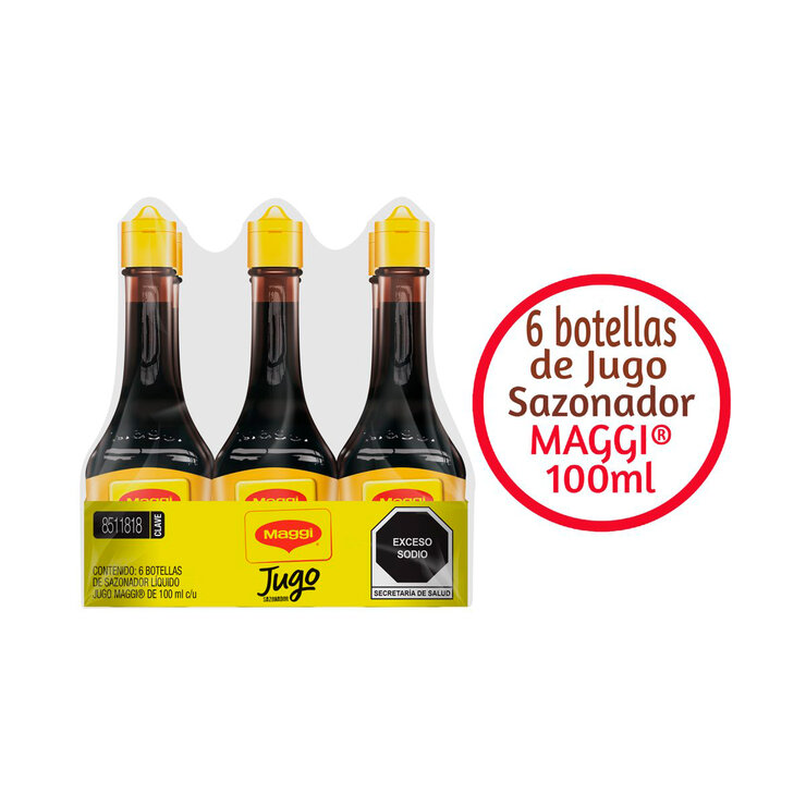 Jugo Maggi Sazonador 6 pzas de 100 ml — Imagen 2 de 4