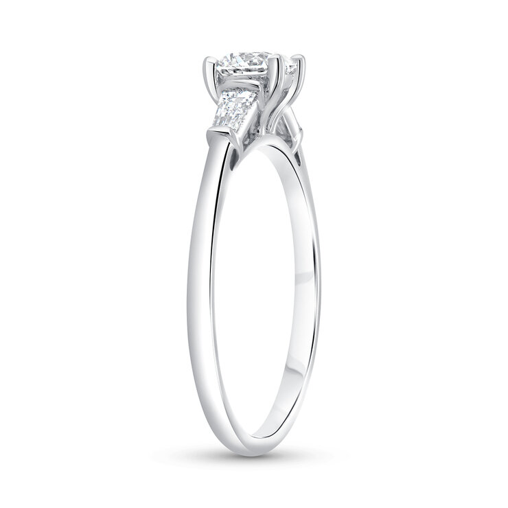 Anillo, 0.50ctw Diamantes, Oro Blanco de 14K — Imagen 2 de 4